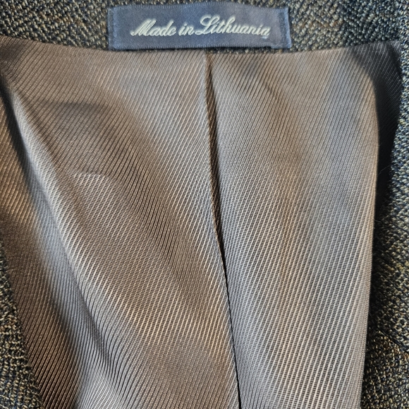 Oscar De La Renta mens 40 brown crosshatched sports jacket - Picture 5 of 9